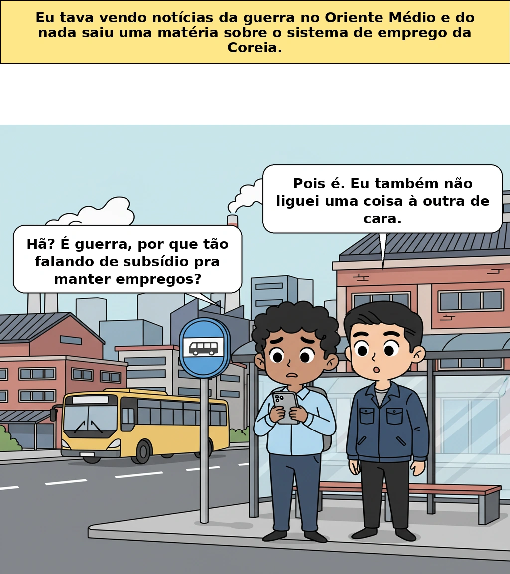 Por que a guerra no Oriente Médio pode abalar até o sistema de emprego da Coreia?