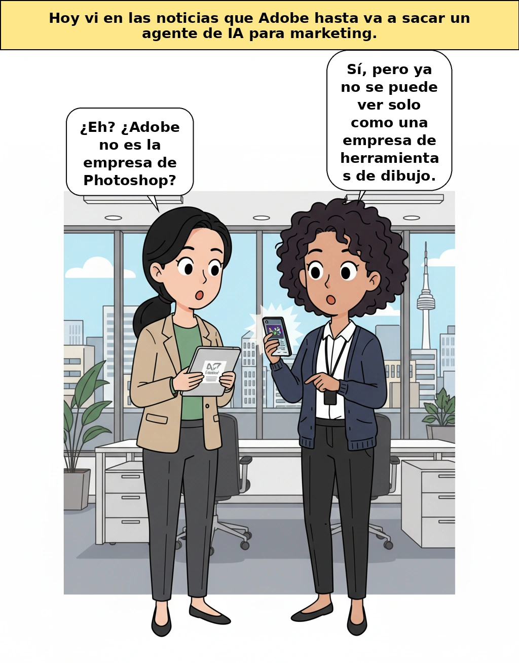 Por qué la empresa de Photoshop quiere convertirse en la directora general de la IA de marketing