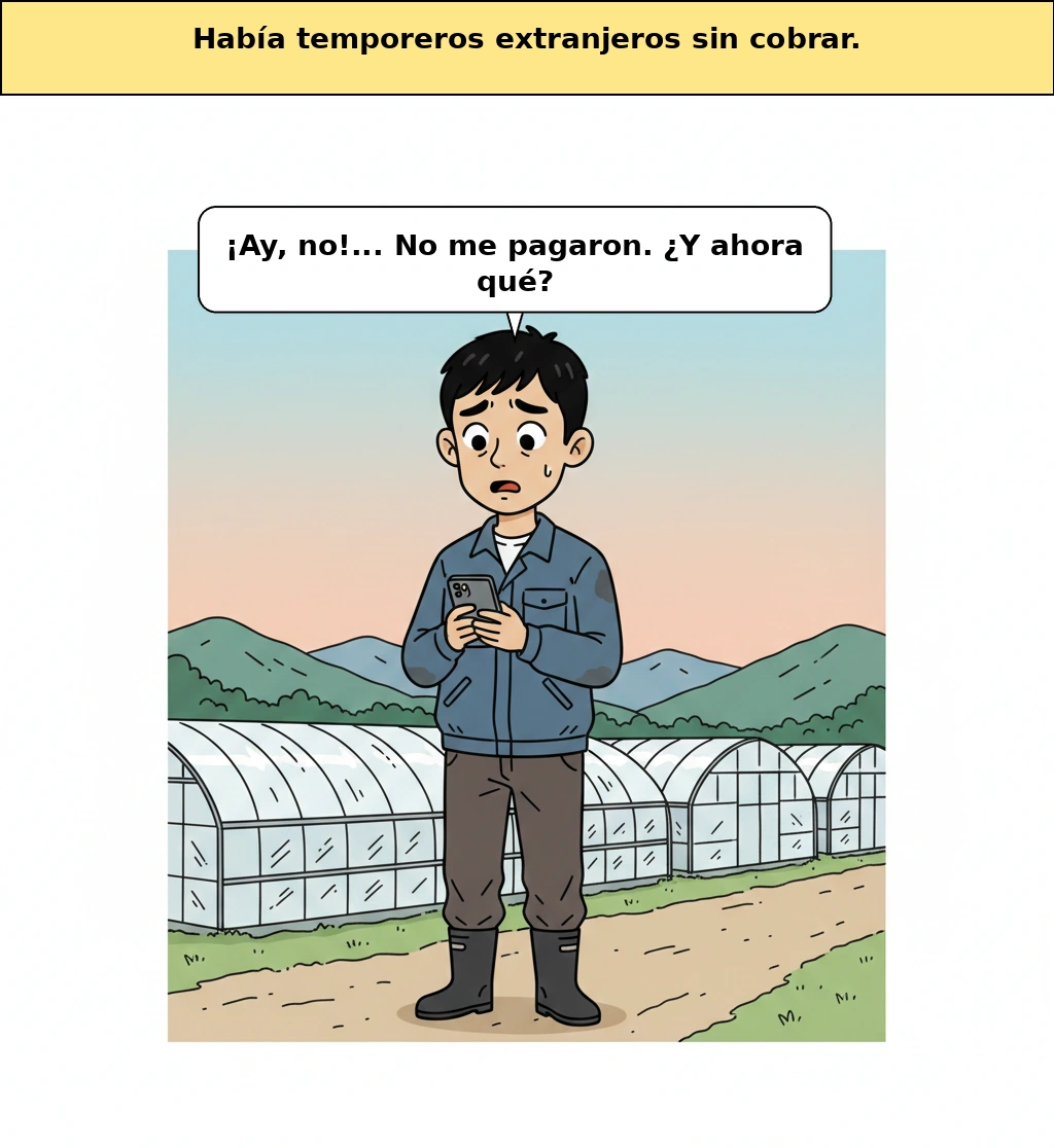 ¿Por qué al trabajador estacional que sufrió impago de salario primero le bloquearon la visa?