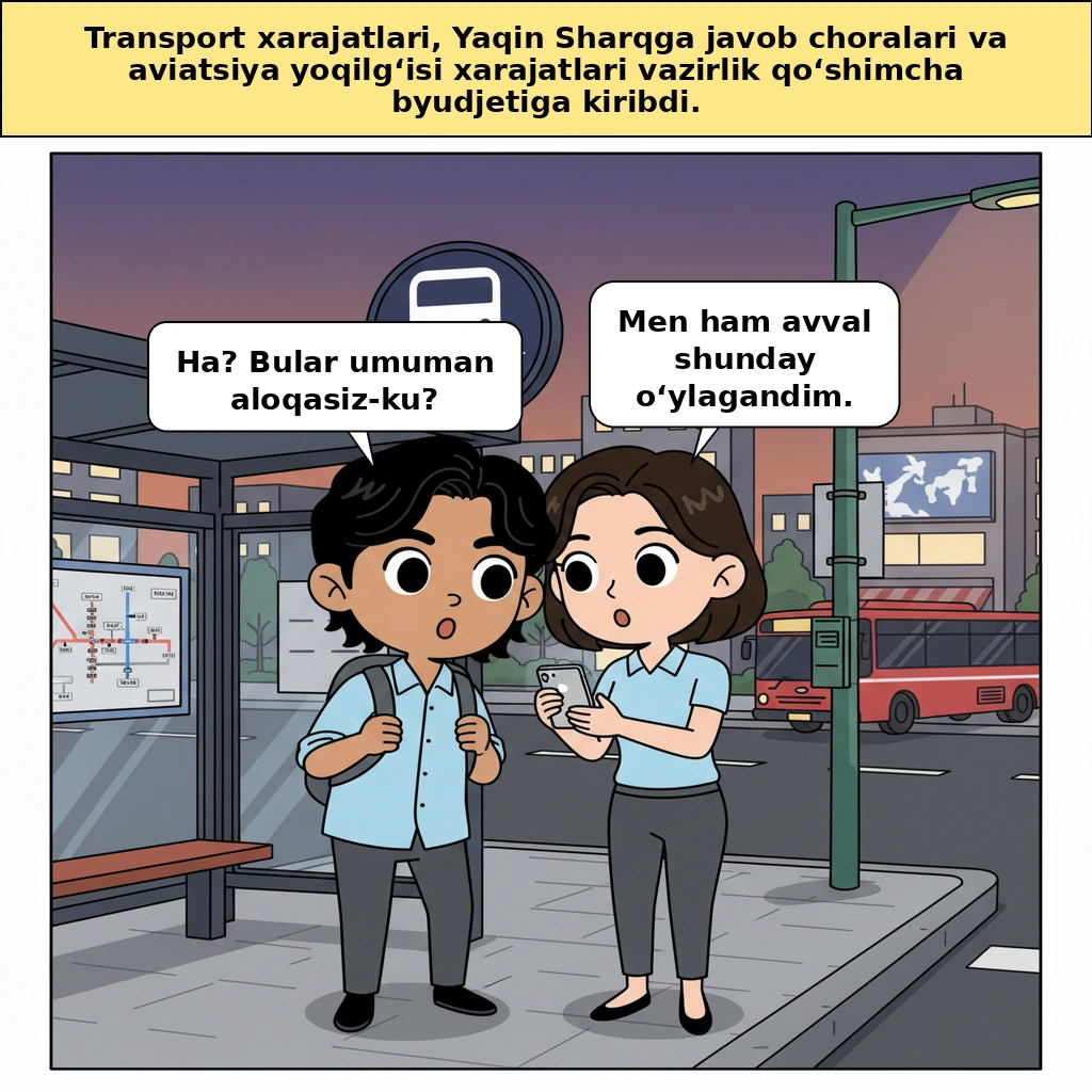 Yer, infratuzilma va transport vazirligi qo‘shimcha budjeti, nega transport xarajatidan aviatsiya yoqilg‘isigacha hammasini birga ko‘rib chiqdi