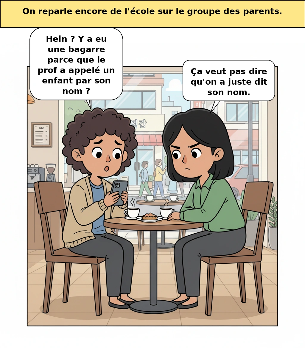 Pourquoi cela devient-il une dispute quand l’enseignant appelle l’enfant par son nom
