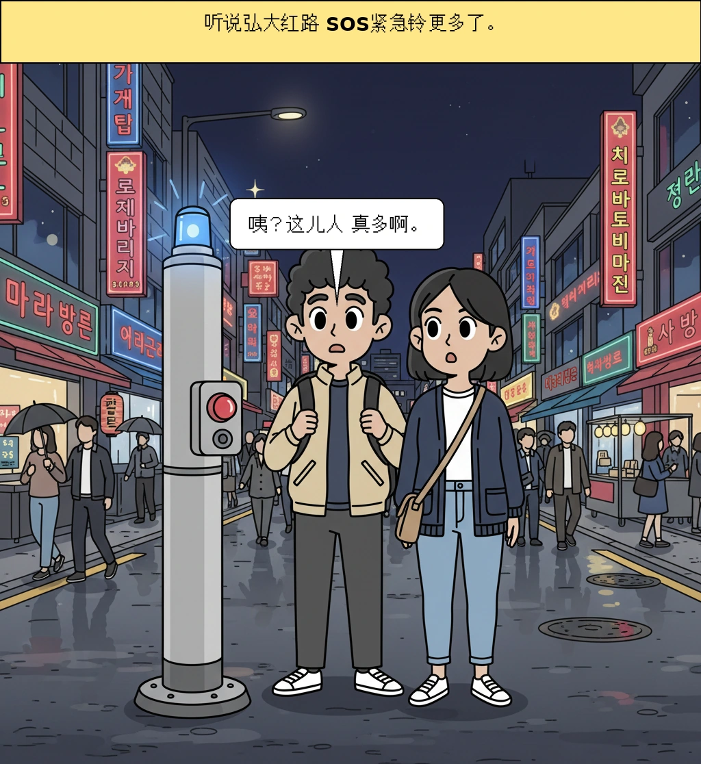弘大红路增加SOS紧急铃的原因