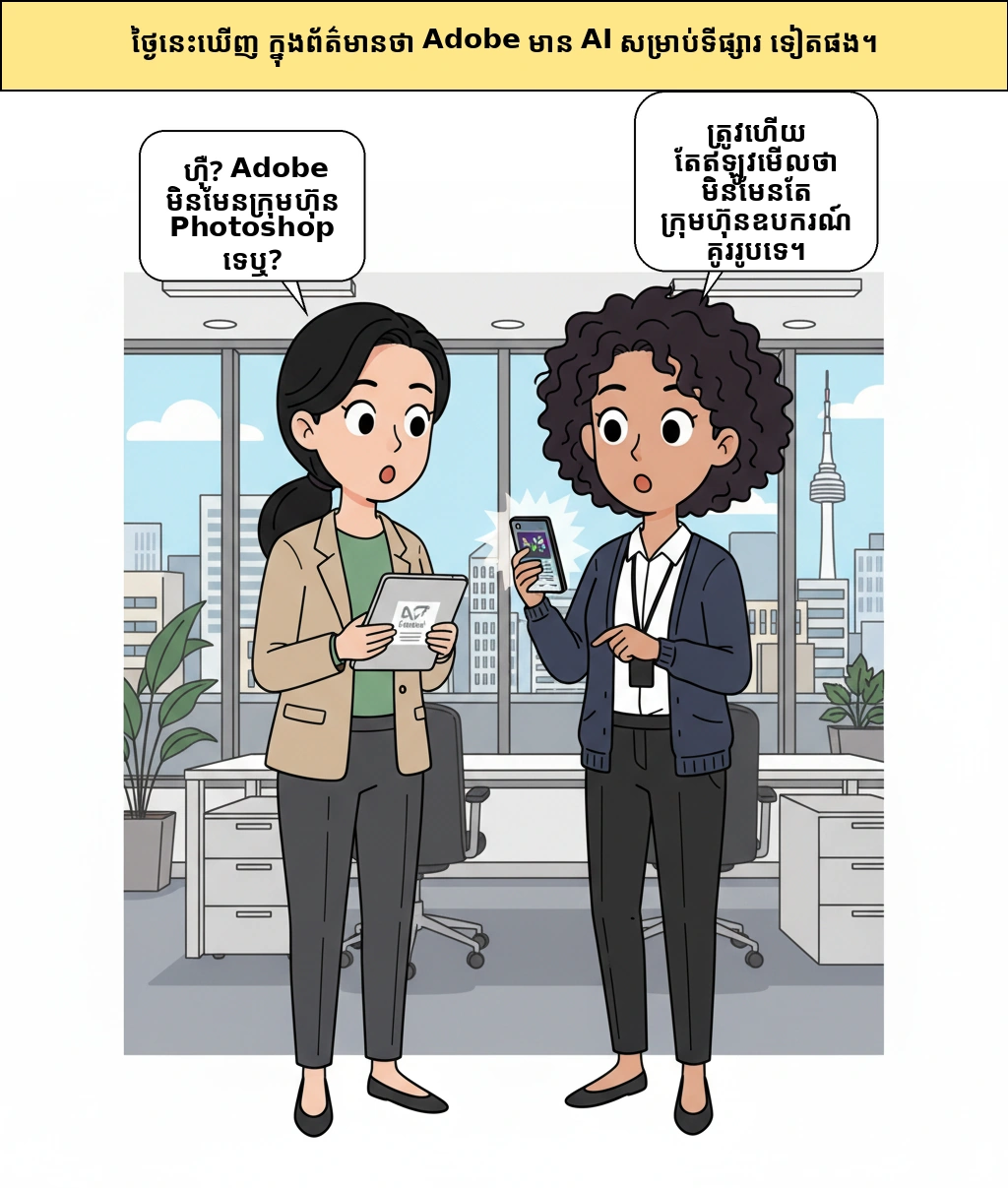 ហេតុអ្វី​ក្រុមហ៊ុន Photoshop ចង់​ក្លាយ​ជា​អ្នក​បញ្ជា​ទូទៅ AI ផ្នែក​ទីផ្សារ