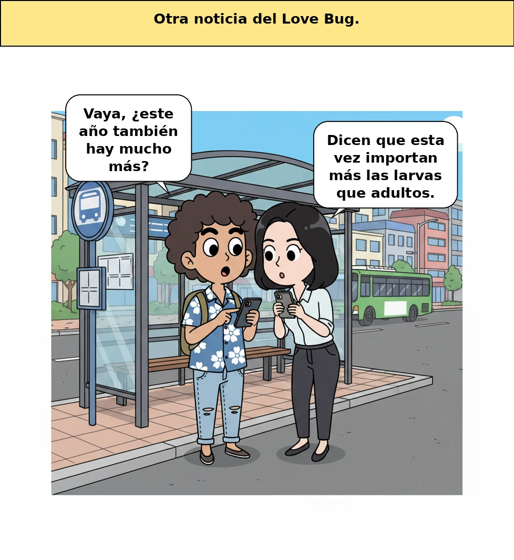 Cómo leer la noticia de que las larvas de lovebug se extendieron hasta la ciudad