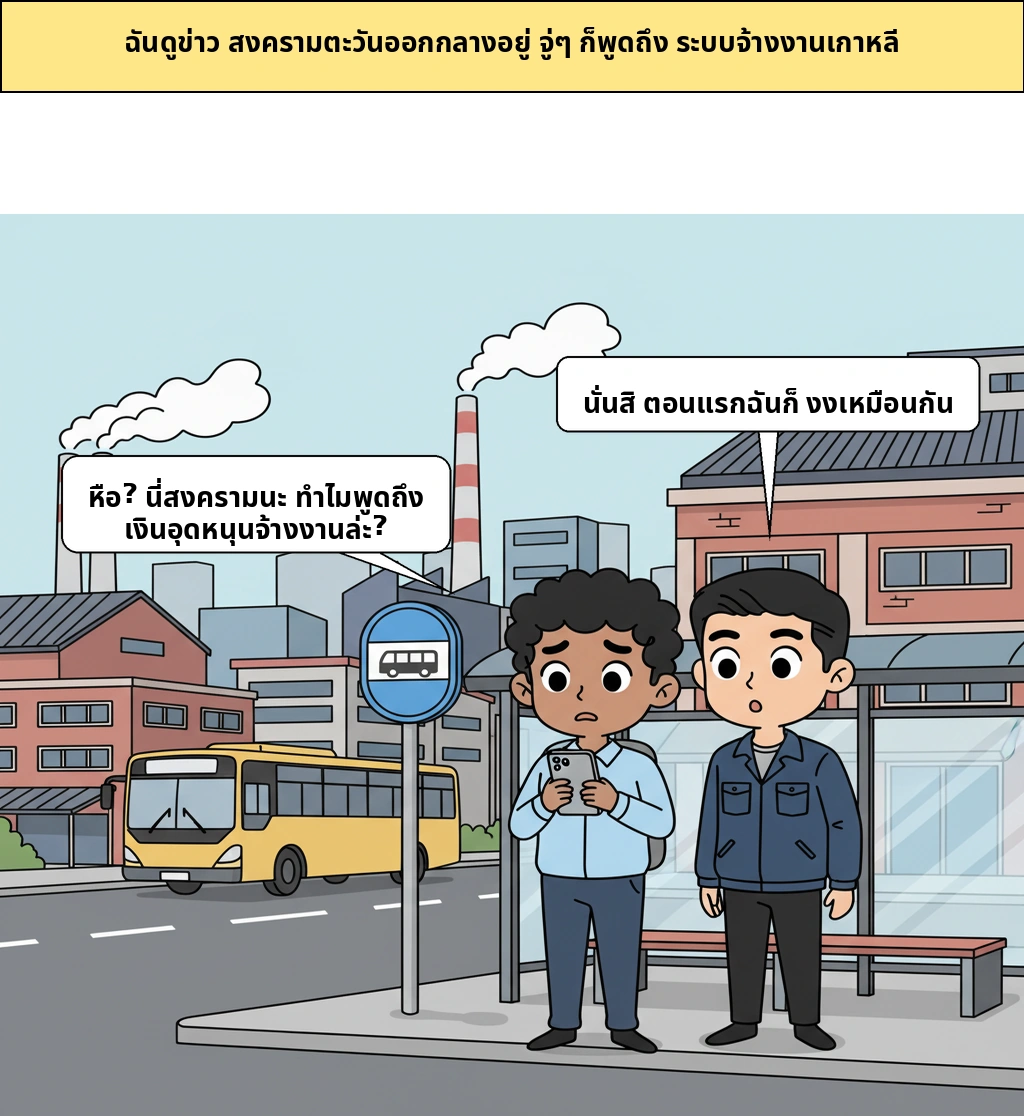 ทำไมสงครามตะวันออกกลางถึงสั่นคลอนระบบงานของเกาหลีได้ด้วย?