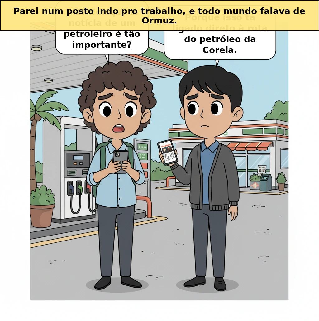 Se Hormuz balançar, por que até os postos de gasolina da Coreia ficam tensos?