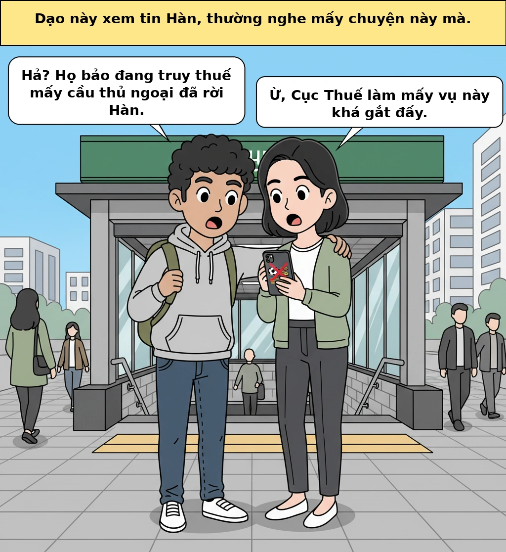 Thuế của vận động viên nước ngoài đã rời ra nước ngoài, Hàn Quốc có thể truy đến đâu