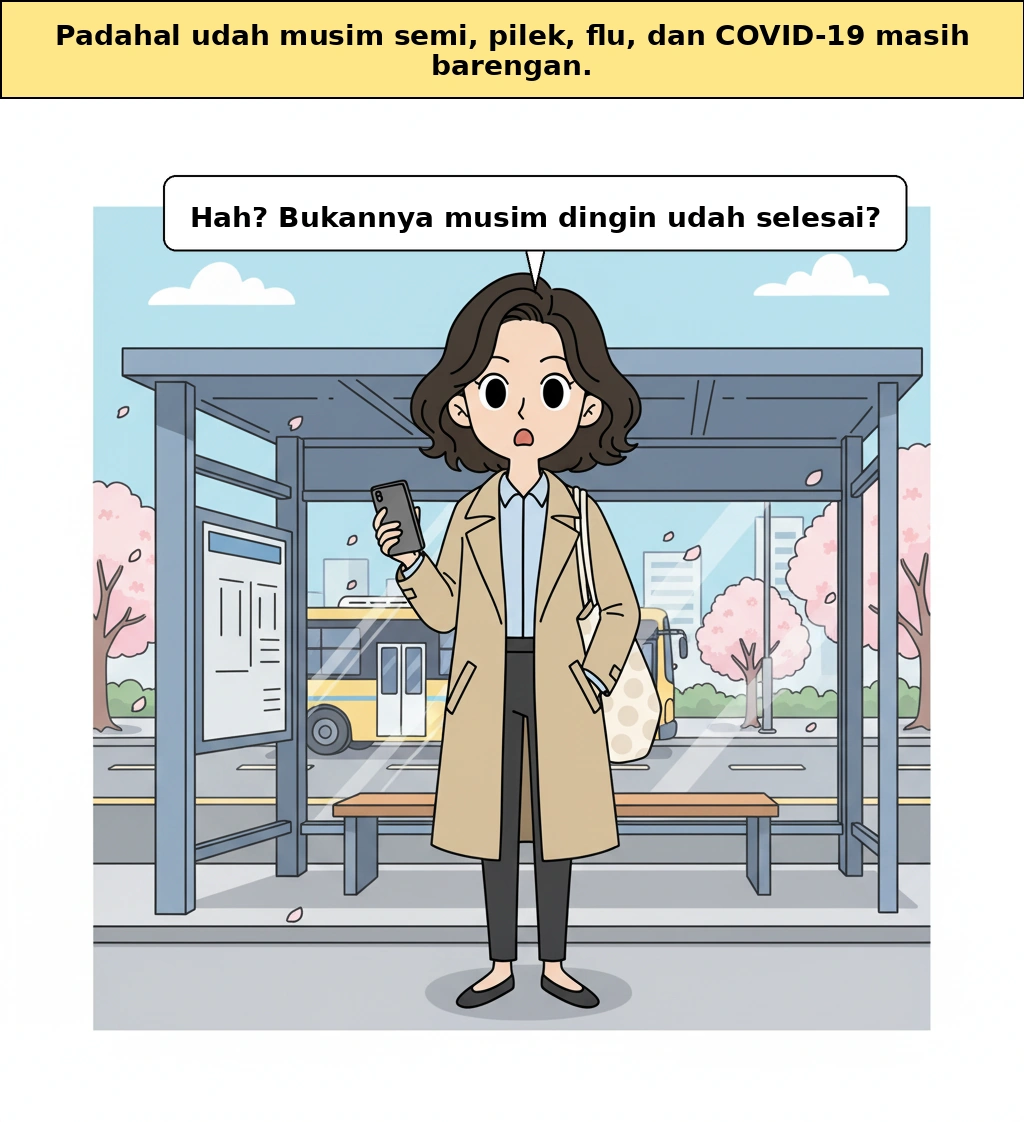 Musim semi, tapi kenapa pilek, flu, dan corona menyebar bersama? Struktur nyata penyakit pernapasan saat pergantian musim di Korea