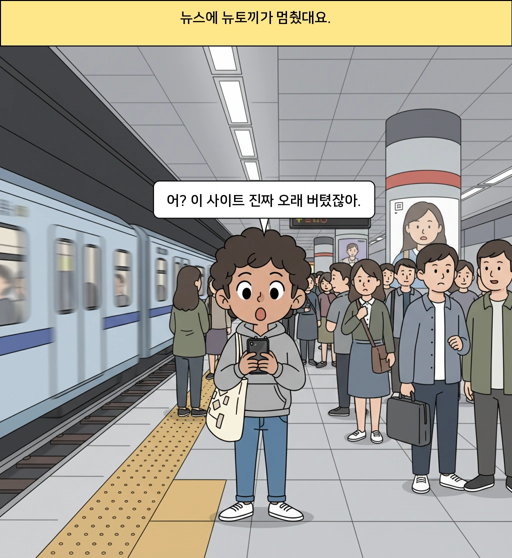 뉴토끼는 왜 이제야 멈췄을까