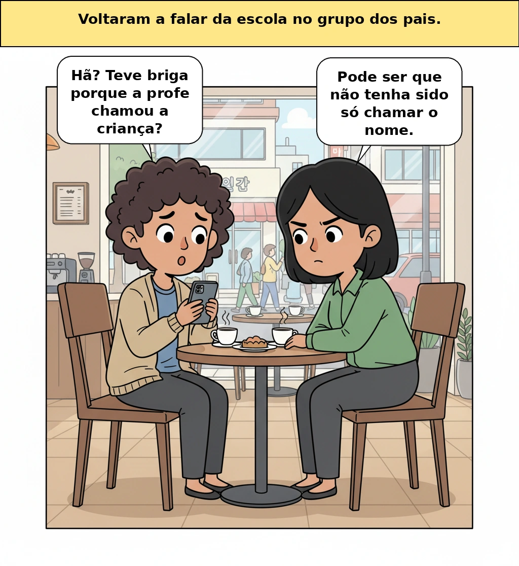 Por que vira briga quando um professor chama o nome de uma criança