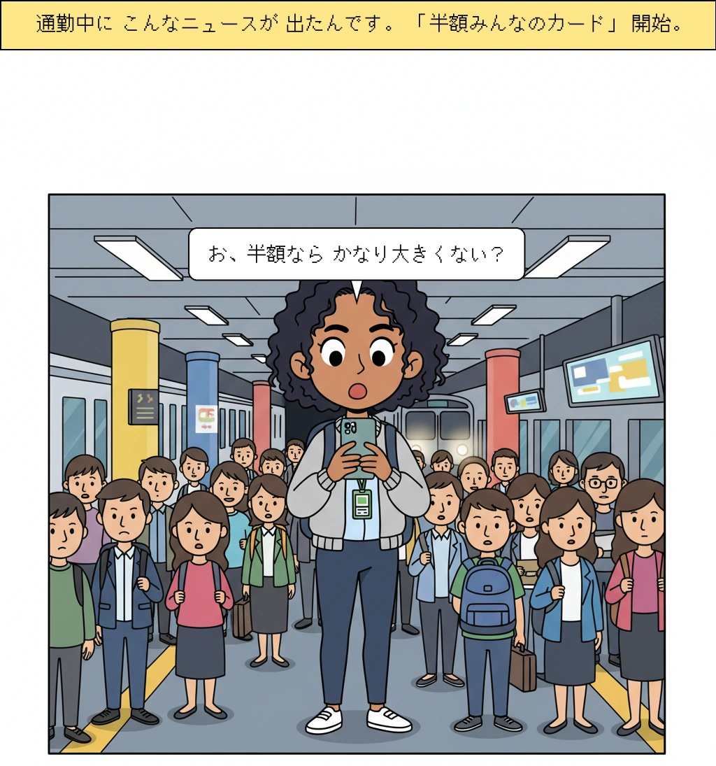 半額みんなのカード、本当にだれの家計をいちばん助けるのか