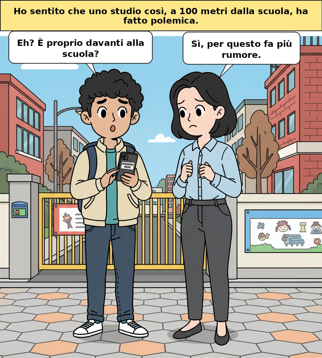 Polemica sul "cyber room salon" davanti alla scuola, perché la legge non riesce a fermarlo
