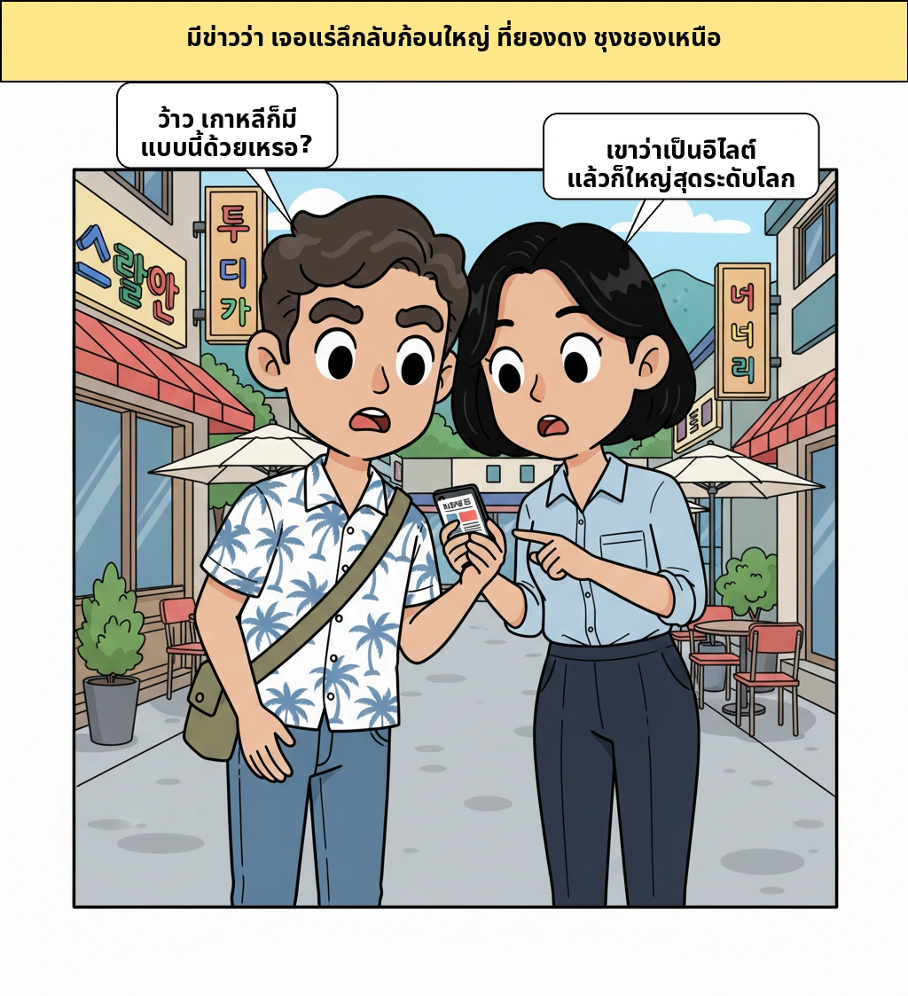 แร่ลึกลับที่พบในเกาหลี เป็นสายแร่ทองคำจริงไหม?