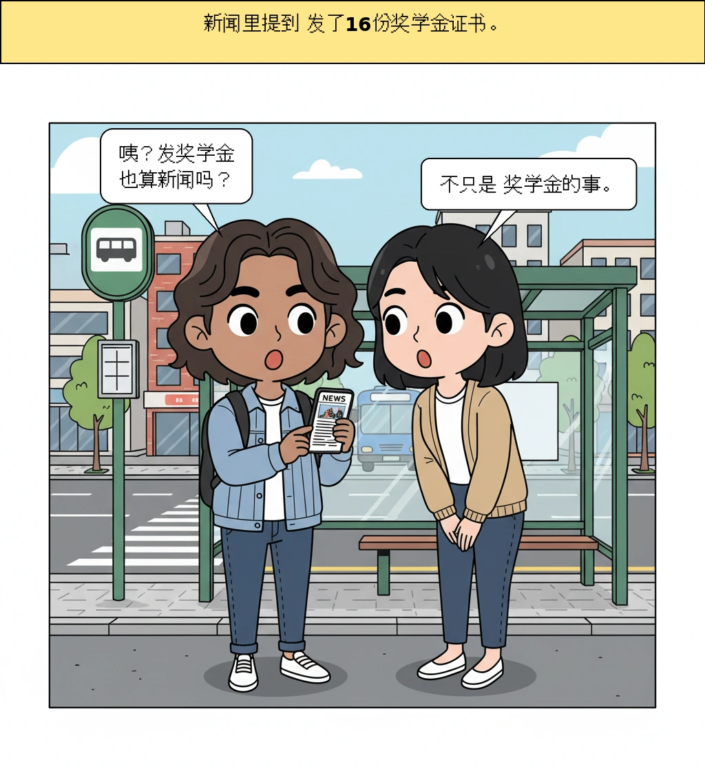 在一张奖学证书背后，是韩国社会正在改变的故事