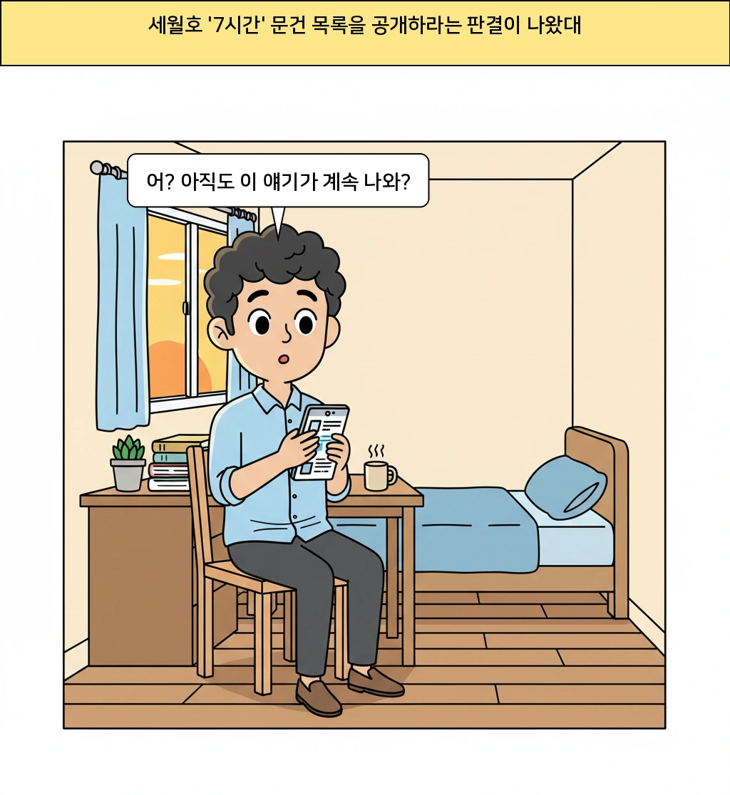 세월호 '7시간' 문건 목록, 왜 아직도 이게 중요한 걸까