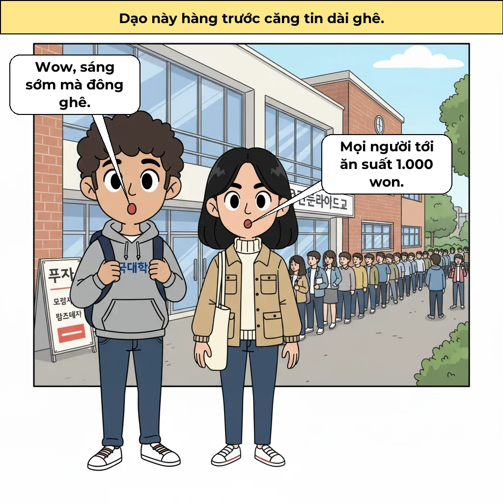 Vì sao người trẻ đổ về cơm chùa và suất ăn trường 1000 won, cách hiểu khủng hoảng chi phí ăn uống ở Hàn Quốc