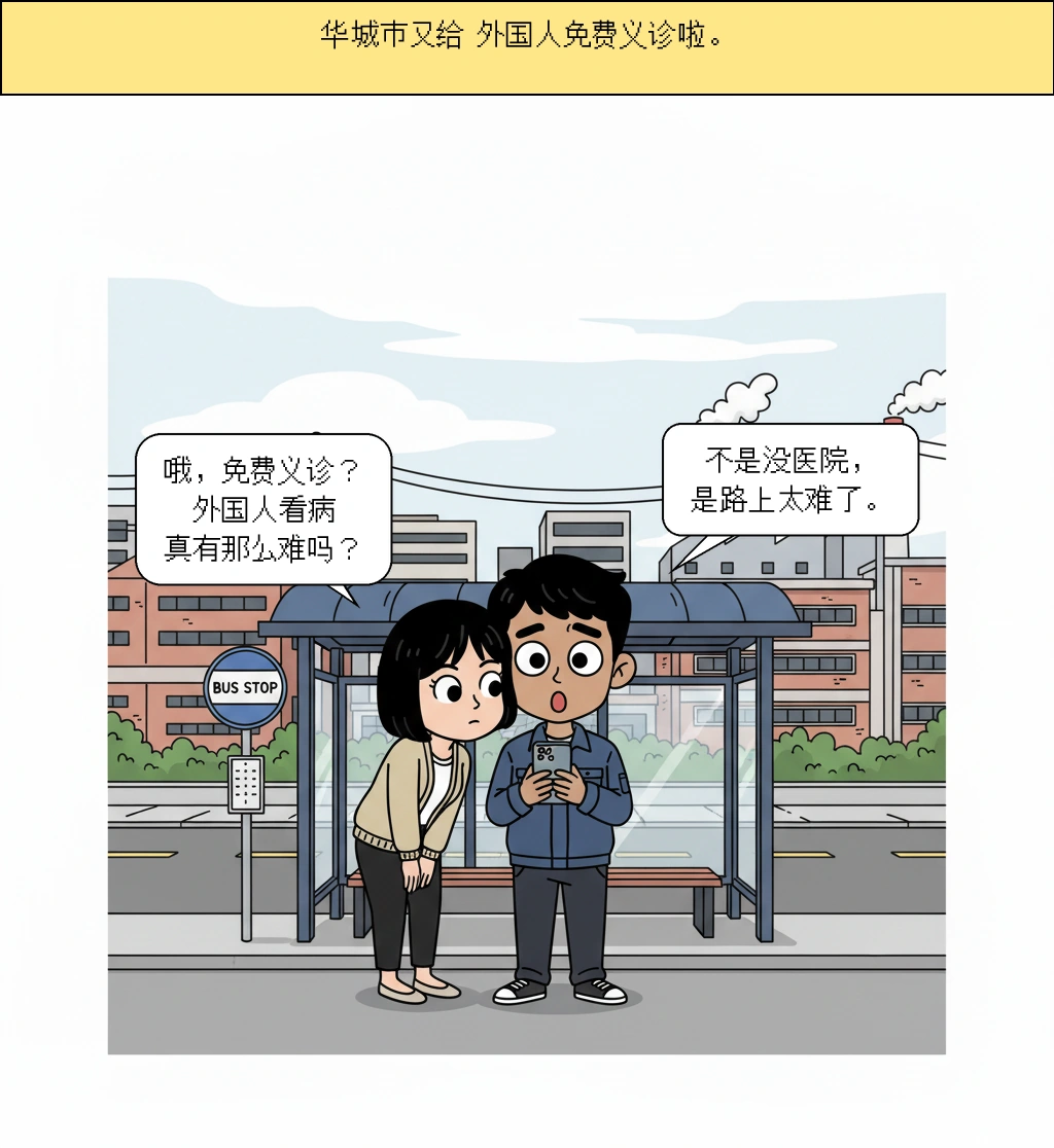 华城市为什么要给外国人免费诊疗？比医院更先看到的障碍