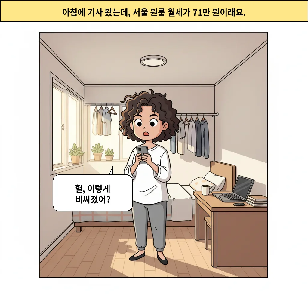 서울 원룸 월세 71만 원, 왜 이렇게 된거야?