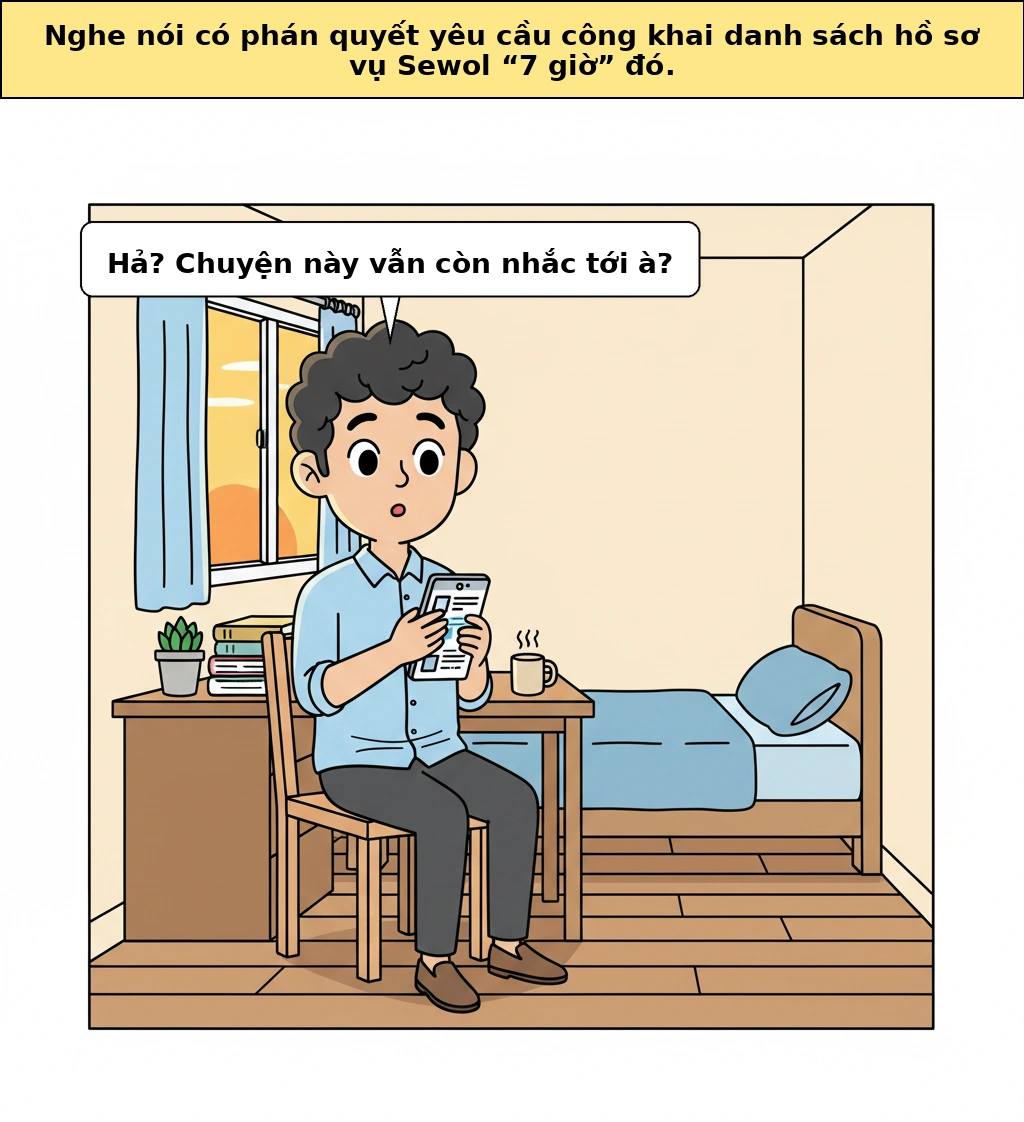Danh sách tài liệu '7 giờ' của Sewol, vì sao đến giờ chuyện này vẫn quan trọng