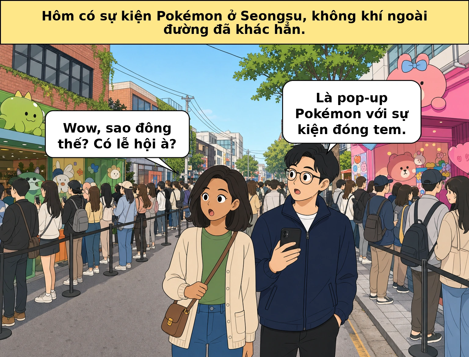 Sự kiện Pokémon ở Seongsu-dong, vì sao lại có nhiều người đổ đến như vậy