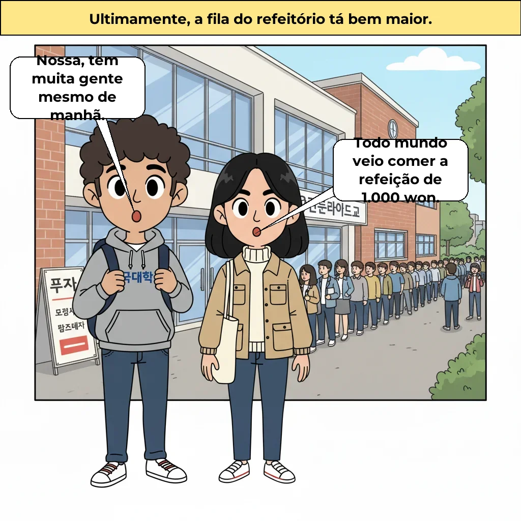 Por que os jovens estão correndo para comida de templo e refeições universitárias de 1000 won: como entender a crise do custo da alimentação na Coreia