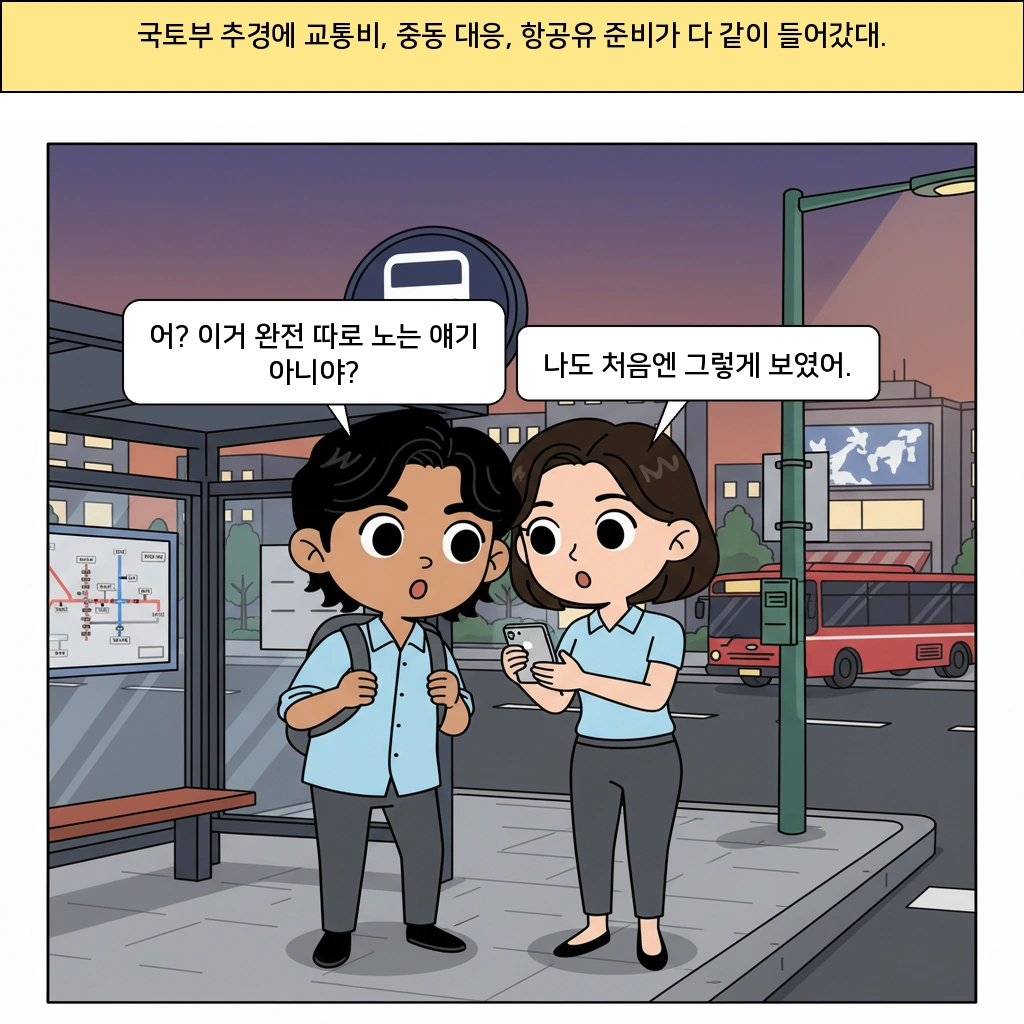 국토부 추경, 왜 교통비부터 항공유까지 한꺼번에 손봤을까
