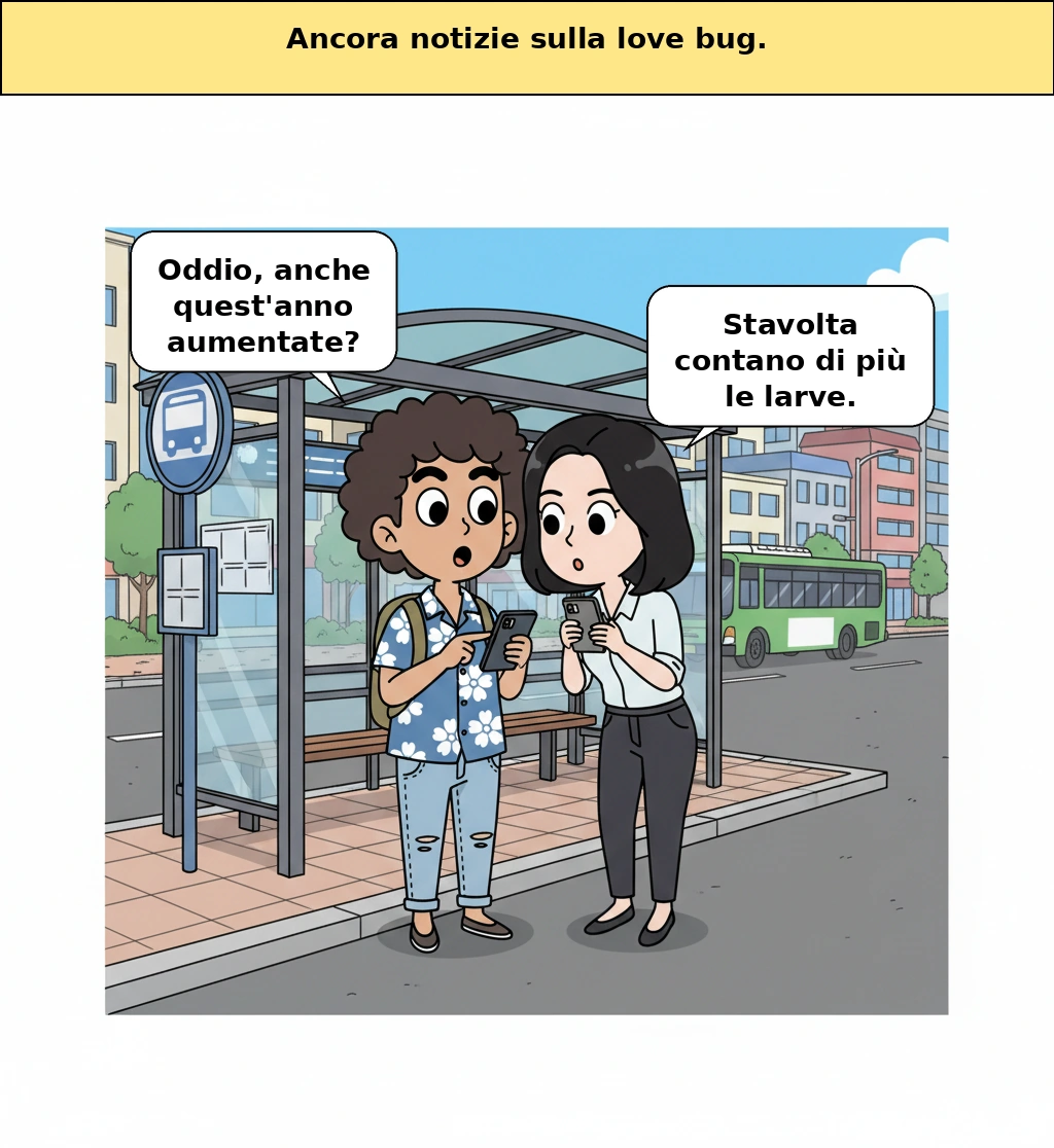 Come leggere la notizia che le larve dei lovebug si sono diffuse fino al centro urbano