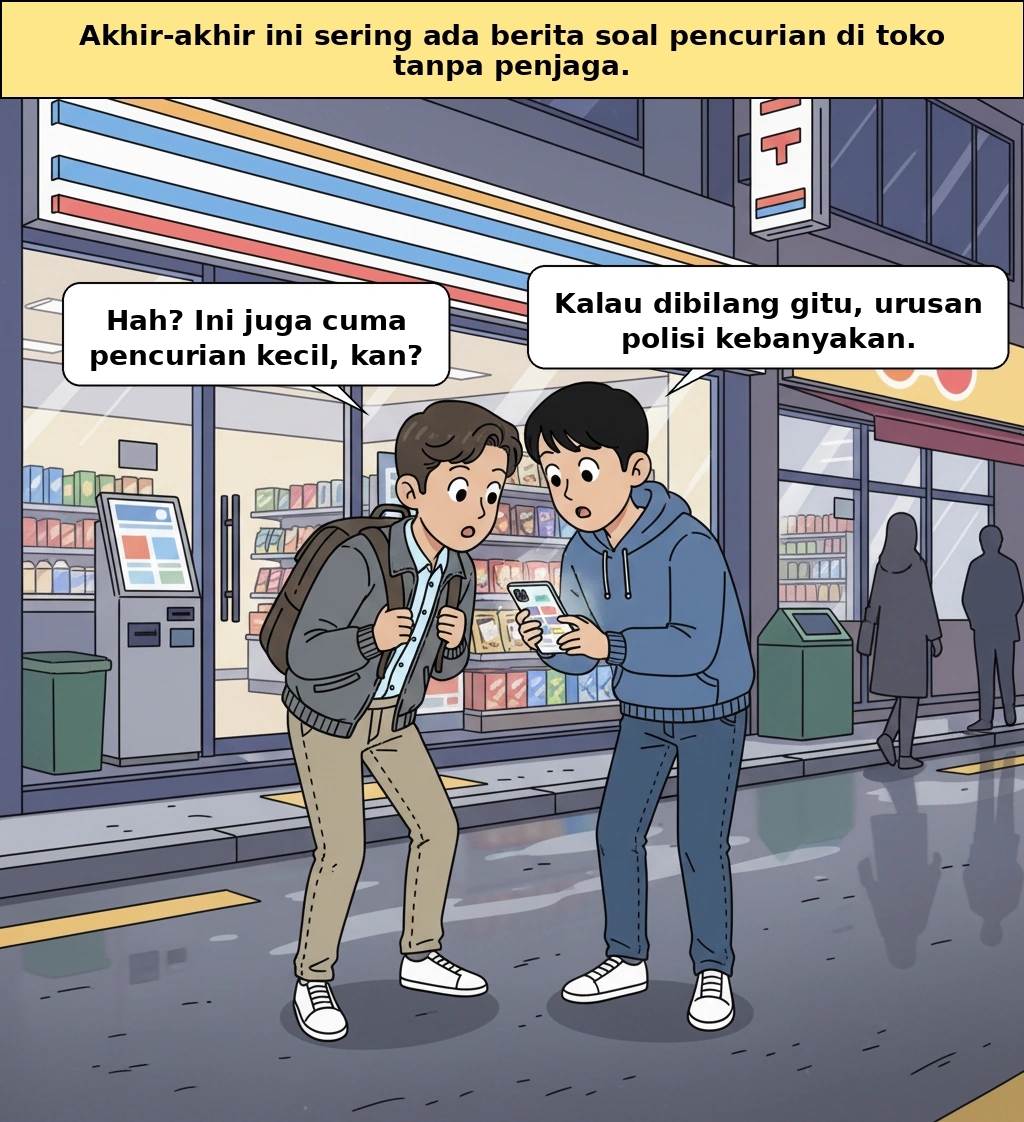Pencurian di toko tanpa penjaga, kenapa polisi jadi bergerak seperti satpam