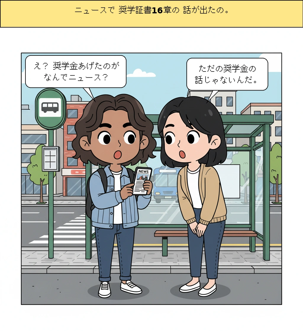 奨学証書一枚のうしろに、韓国社会が変わっているという話
