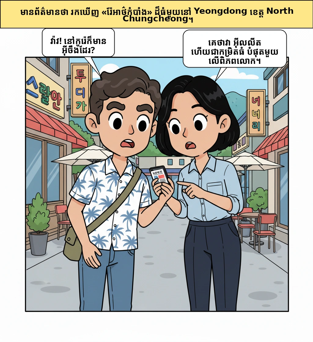 «ថ្មរ៉ែអាថ៌កំបាំង» ដែល​ផ្ទុះ​ឡើង​នៅ​កូរ៉េ តើ​ពិត​ជា​សរសៃ​មាស​មែន​ទេ?