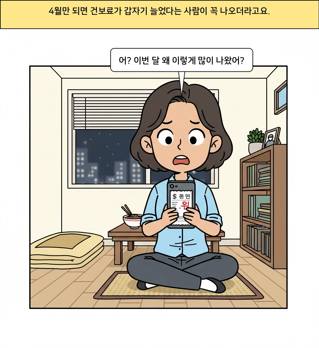 건보료는 왜 4월에 한꺼번에 더 낼까